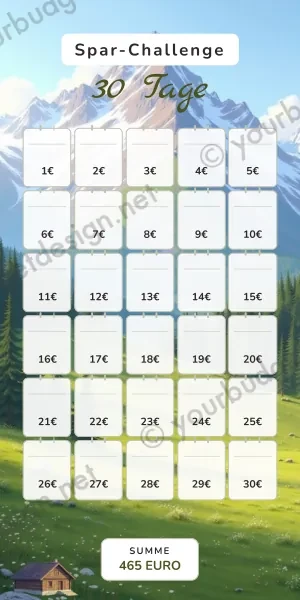 30 Tage Challenge im Almhütte Design