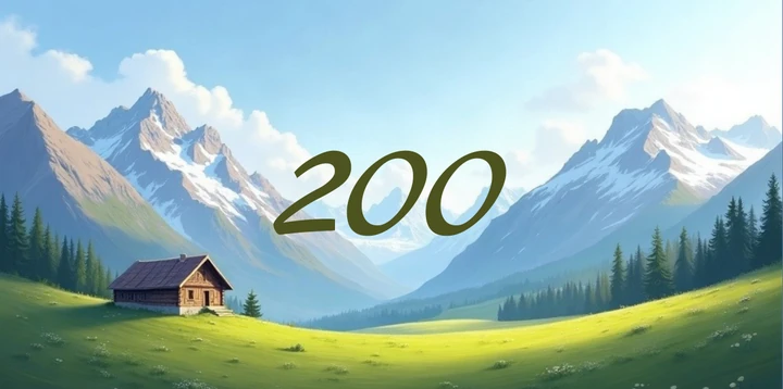 Platzhalterkarte 200 Euro im Almhütte Design