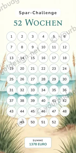 52 Wochen Challenge im Aquarell Ozean Design