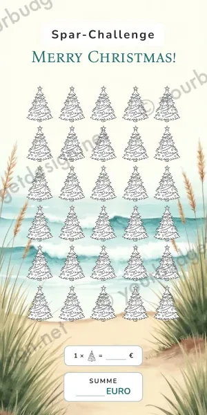 Christmas Challenge im Aquarell Ozean Design