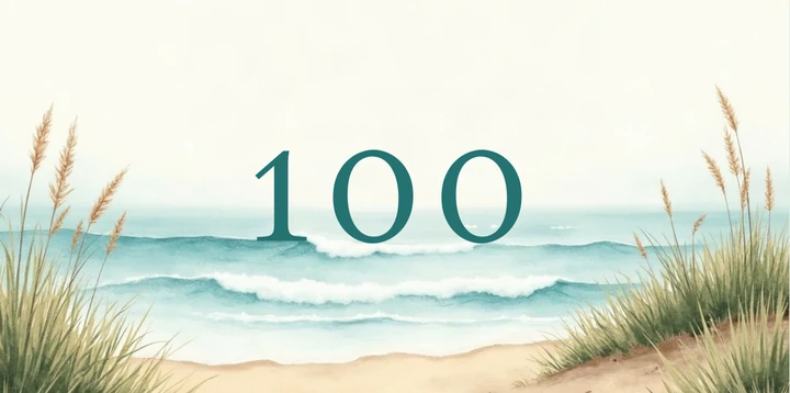 Platzhalterkarte 100 Euro im Aquarell Ozean Design