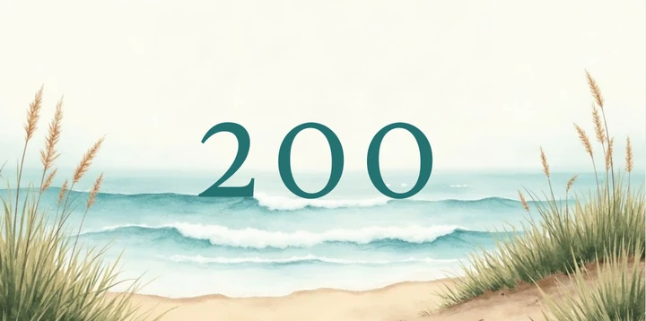 Platzhalterkarte 200 Euro im Aquarell Ozean Design