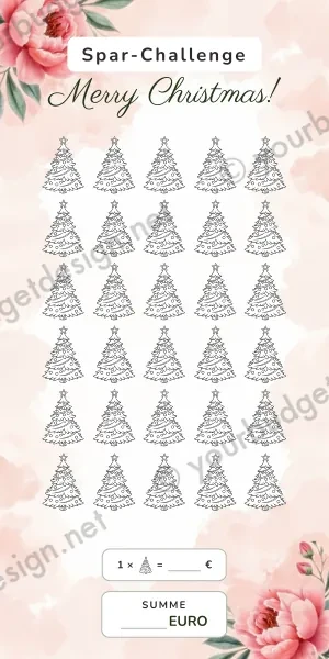 Christmas Challenge im Aquarell Pfingstrosen Design