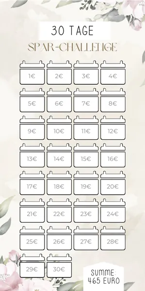 30 Tage Challenge im Beige Rosé Design