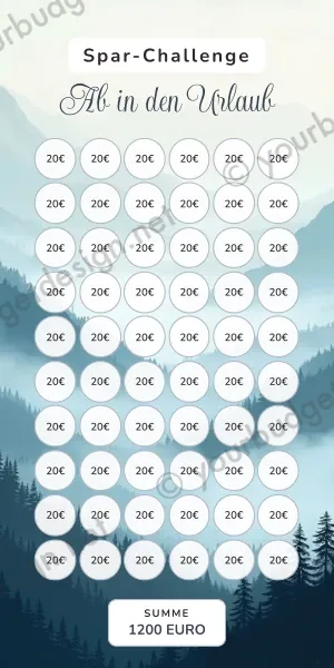 Ab in den Urlaub Challenge im Bergtempel Pagode Design