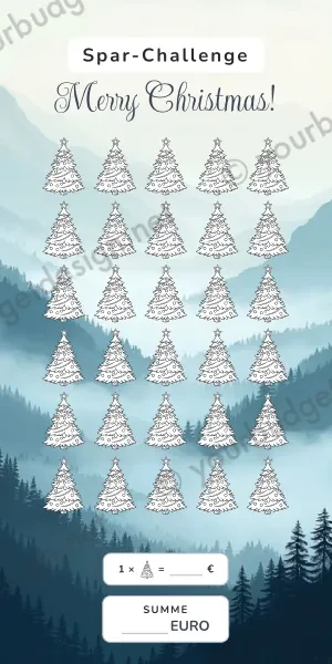 Christmas Challenge im Bergtempel Pagode Design