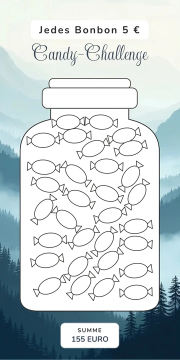 Candy Sparchallenge im Bergtempel Pagode Design