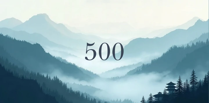 Platzhalterkarte 500 Euro im Bergtempel Pagode Design