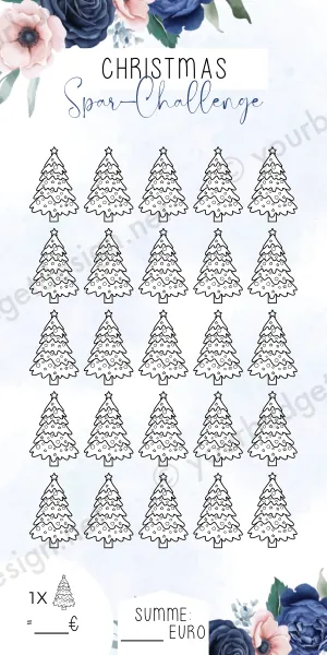 Christmas Challenge im Blau Rosé Design