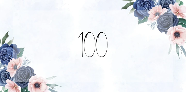 Platzhalterkarte 100 Euro im Blau Rosé Design