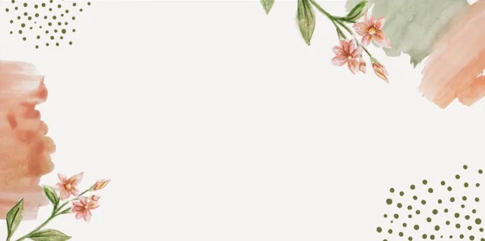 Blanko-Deckblatt im Blumen Design