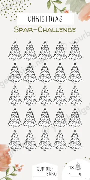 Christmas Challenge im Blumen Design