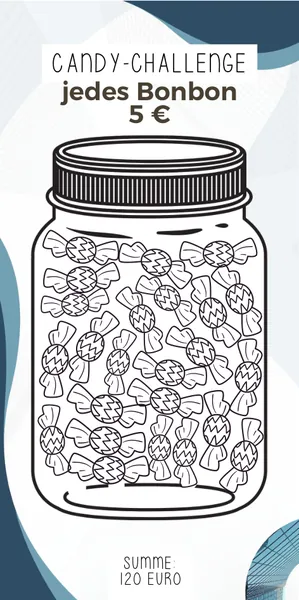 Candy Challenge im Business Blau Design