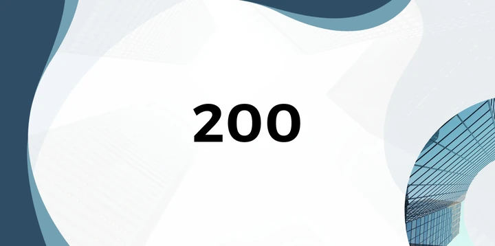 Platzhalterkarte 200 Euro im Business Blau Design