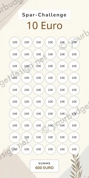 10 Euro Challenge im Business Feine Linien Design