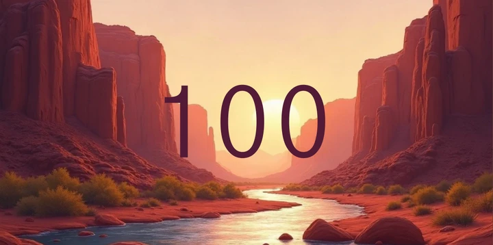 Platzhalterkarte 100 Euro im Canyon Fluss Design