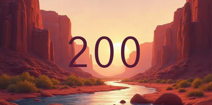Platzhalterkarte 200 Euro im Canyon Fluss Design