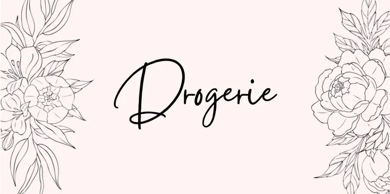 Deckblatt Drogerie im Blumen Design