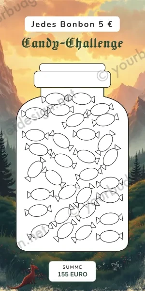 Candy Challenge im Drache Fantasy Design