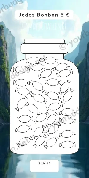 Candy Challenge im Fjord Wasserfall Design