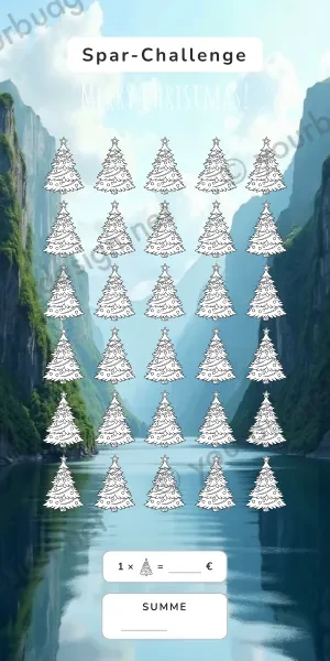 Christmas Challenge im Fjord Wasserfall Design
