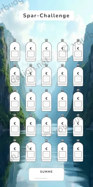 Pfand Challenge im Fjord Wasserfall Design