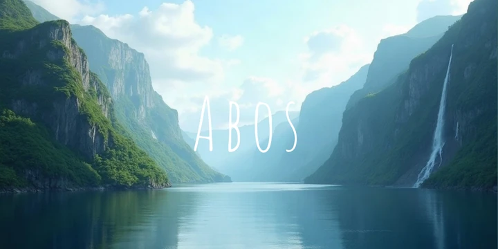 Deckblatt Abos im Fjord Wasserfall Design