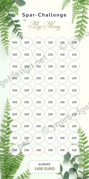 Big Money Challenge im Greenery Farn Design