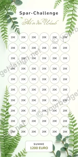 Ab in den Urlaub Challenge im Greenery Farn Design