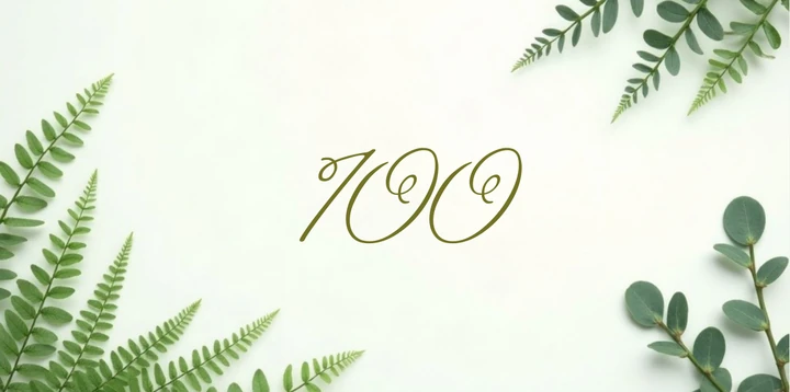 Platzhalterkarte 100 Euro im Greenery Farn Design