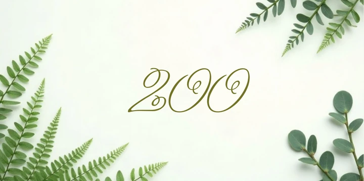 Platzhalterkarte 200 Euro im Greenery Farn Design