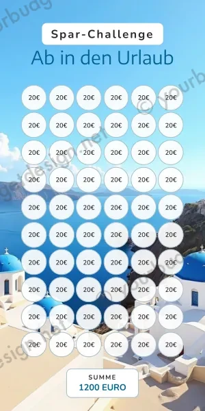 Ab in den Urlaub Challenge im Griechisches Inseldorf Design