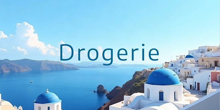Deckblatt Drogerie im Griechisches Inseldorf Design