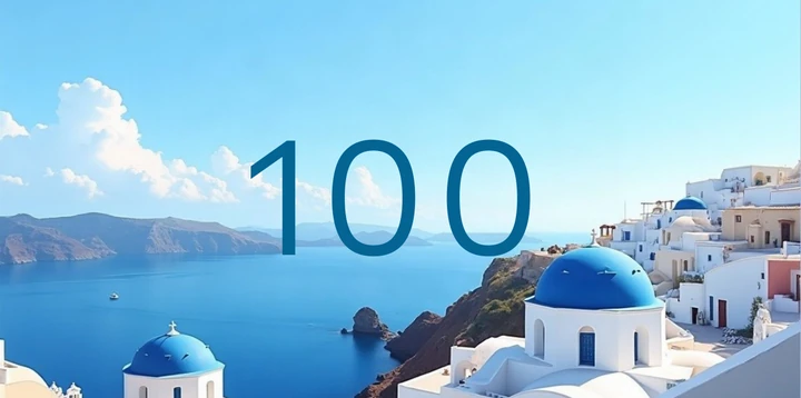 Platzhalterkarte 100 Euro im Griechisches Inseldorf Design