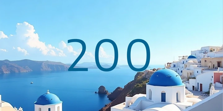 Platzhalterkarte 200 Euro im Griechisches Inseldorf Design