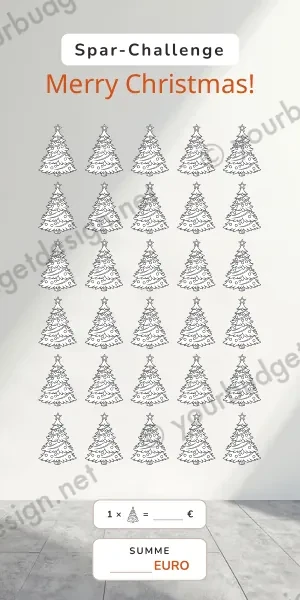 Christmas Challenge im Herren Beton Minimal Design