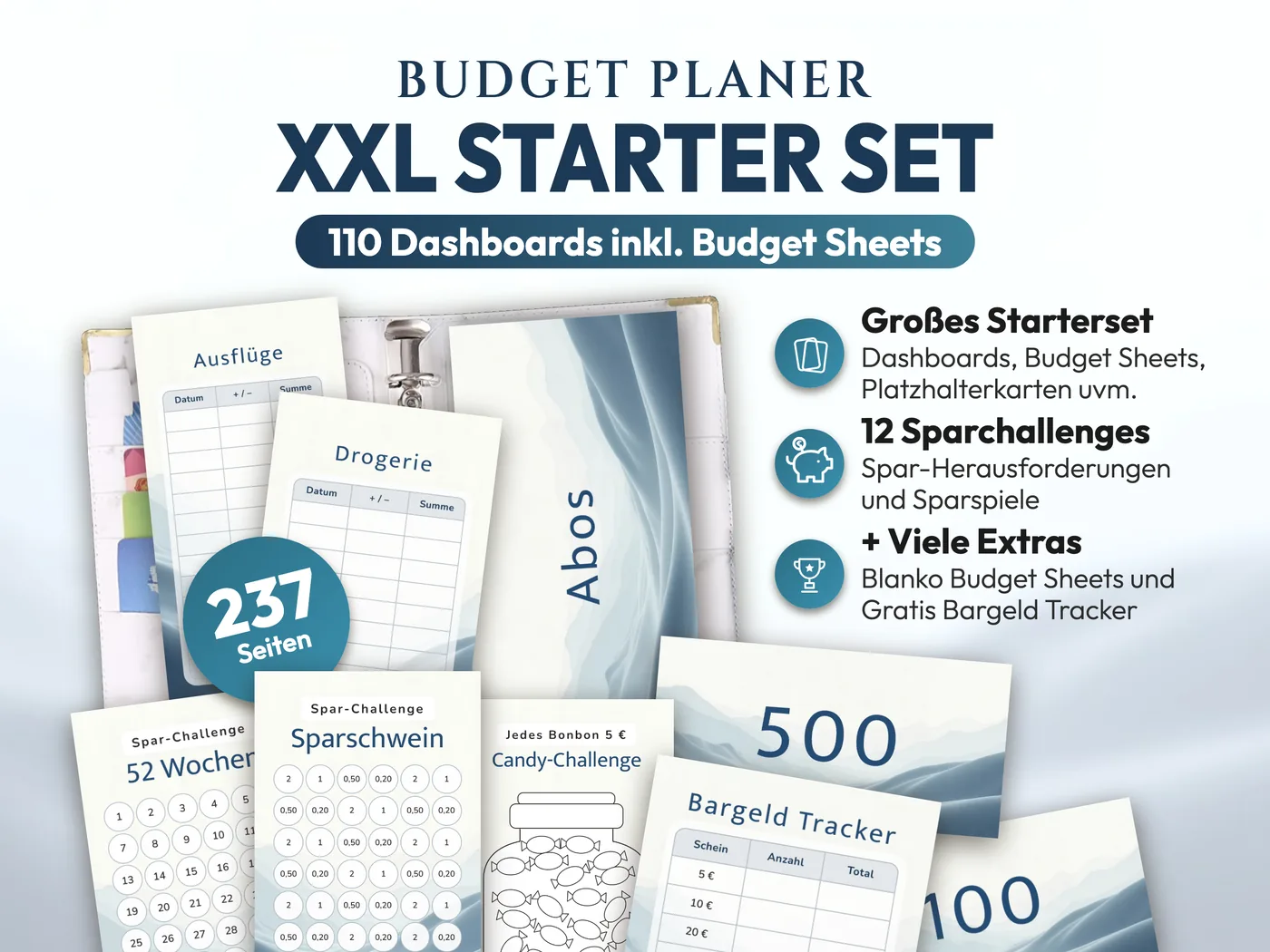 Budget Planer XXL Starter Set: Herren Topografie