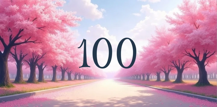 Platzhalterkarte 100 Euro im Kirschblüten Allee Design