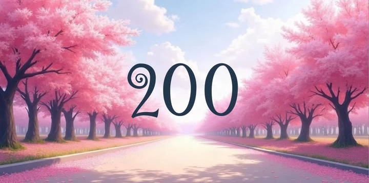 Platzhalterkarte 200 Euro im Kirschblüten Allee Design