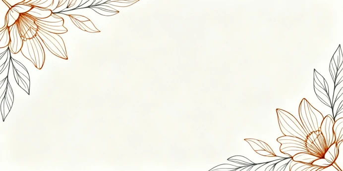 Blanko-Deckblatt im Line Art Design