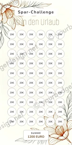 Ab in den Urlaub Challenge im Line Art Design