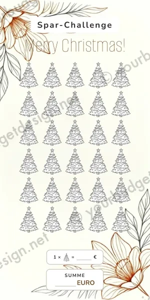 Christmas Challenge im Line Art Design