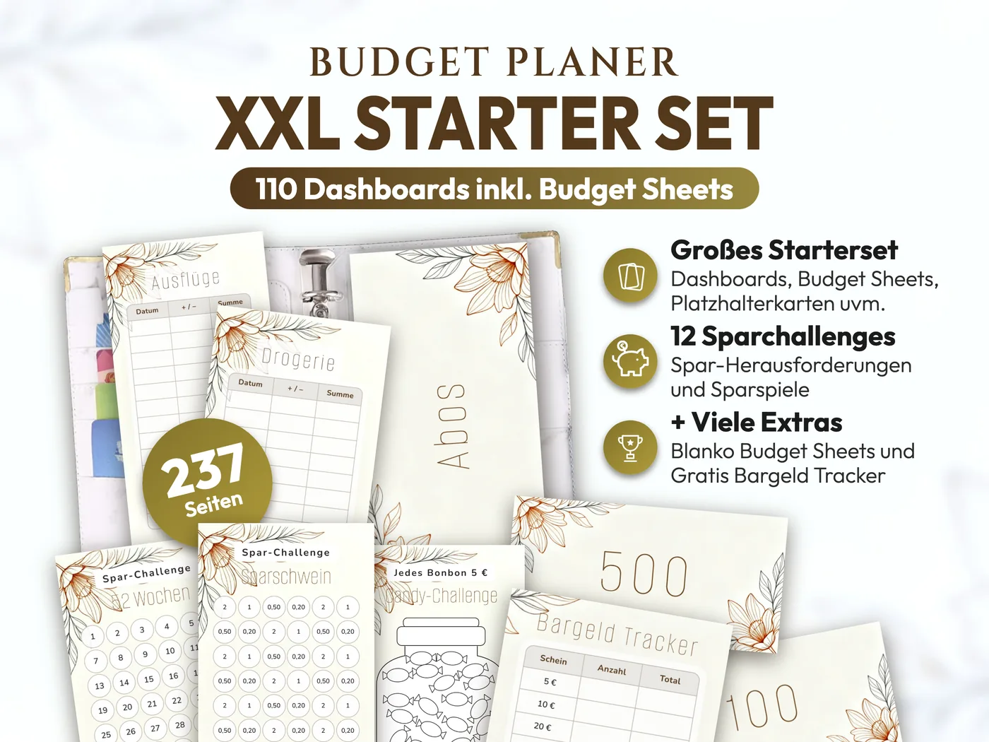 Budget Planer XXL Starter Set: Line Art