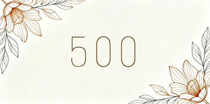 Platzhalterkarte 500 Euro im Line Art Design