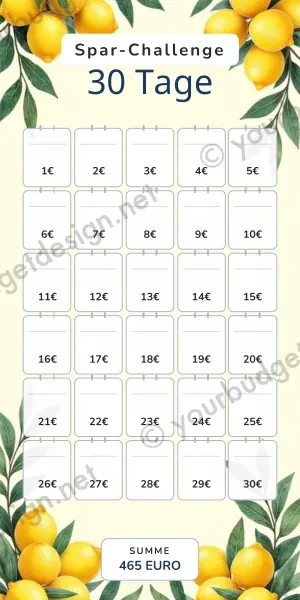 30 Tage Challenge im Mediterrane Zitronen Design