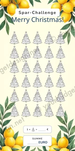 Christmas Challenge im Mediterrane Zitronen Design