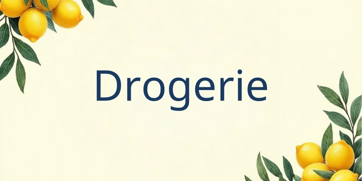 Deckblatt Drogerie im Mediterrane Zitronen Design