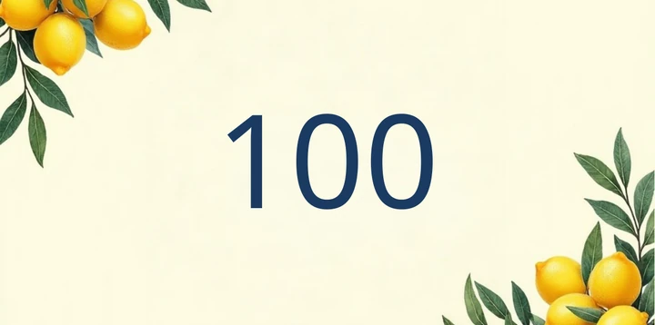 Platzhalterkarte 100 Euro im Mediterrane Zitronen Design