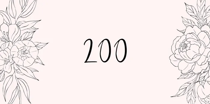 Platzhalterkarte 200 Euro im Blumen Design