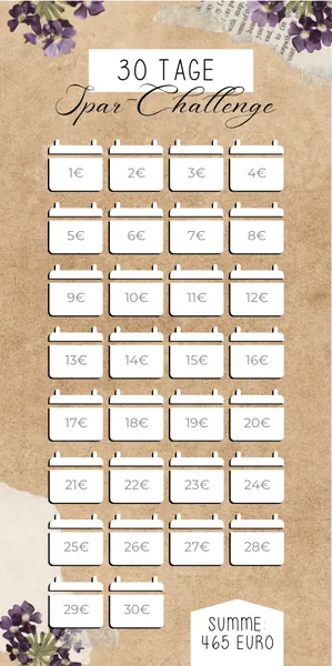 30 Tage Challenge im Purple Paper Design